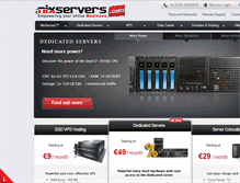 Tablet Screenshot of nixservers.com